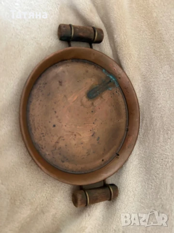 Кофичка за лед и поднос от мед, снимка 4 - Други ценни предмети - 51412476