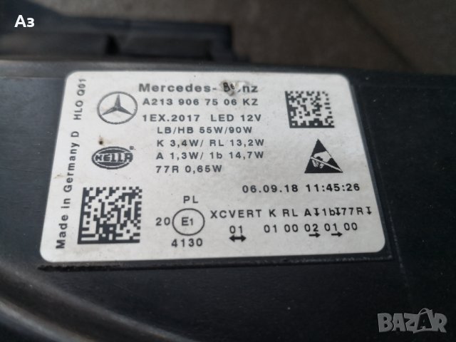 Фар Мерцедес Е-класа W213 LED ляв/Фар Mercedes W213 MULTIBEAM LED, снимка 11 - Части - 39549117