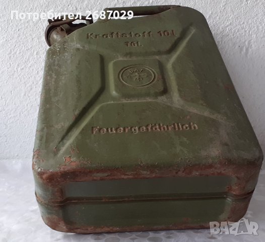 BAT  стара германска туба Бат, метал 10 литра, метал, метална, снимка 2 - Антикварни и старинни предмети - 37051929