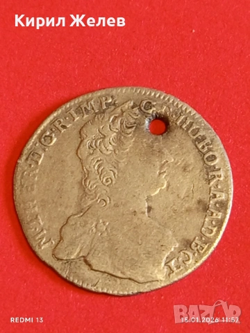 Сребърна монета 7 кройцера 1765г. Мария Терезия Унгария за КОЛЕКЦИЯ 52991, снимка 8 - Нумизматика и бонистика - 53107196