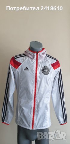 Adidas Deutschland /Germany Light Jacket Mens Size S ОРИГИНАЛ! Мъжко Яке ветровка !, снимка 1 - Спортни дрехи, екипи - 42178630