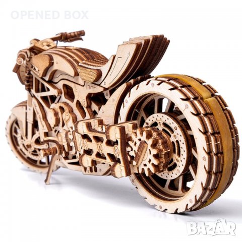 Дървен конструктор Wood Trick Motorcycle DMS, снимка 4 - Конструктори - 35191948