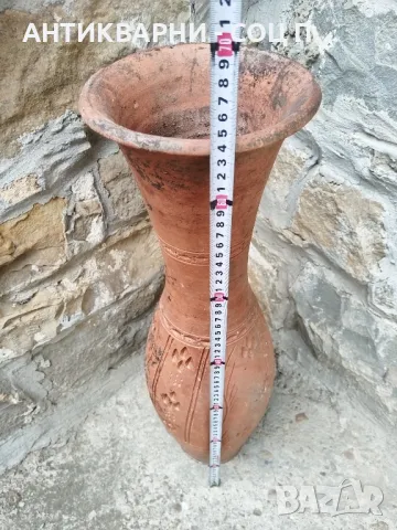 Стара Голяма Глинена Ваза. , снимка 6 - Антикварни и старинни предмети - 47320171