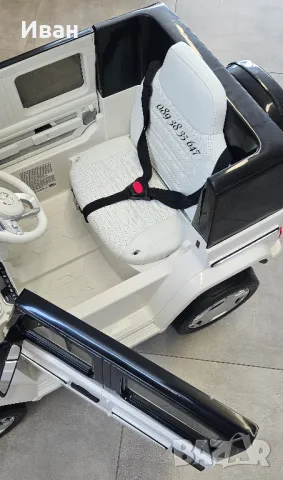 ТОП ЦЕНА!НОВО!Акумулаторен джип Mercedes EQG с 12Vбатерия,EVA гуми,USB,кожена седалка , снимка 9 - Детски велосипеди, триколки и коли - 47742566