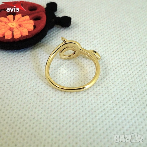 Пръстен с 14К златно покритие 224877, снимка 2 - Пръстени - 54224011