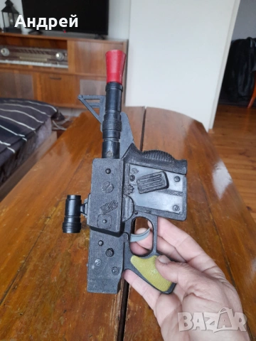 Стара детска играчка картечен пистолет #2, снимка 4 - Други ценни предмети - 53951223