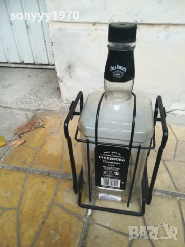 JACK DANIELS 3L-ГОЛЯМО ПРАЗНО ШИШЕ С МЕТАЛНА ЛЮЛКА 1611251811, снимка 13 - Колекции - 52433666