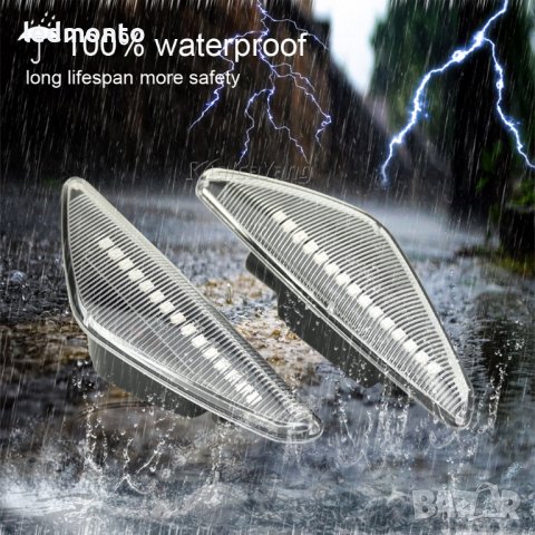 мигачи за BMW X5 E70 / X6 E71 / X3 F25 мигач бмв кристални, бели, снимка 5 - Части - 38007553