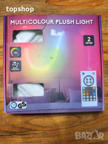 Чисто нова запечатана плюшена лед лента 2 метра с адаптер 12 волта и кабел 1,5 метра. Включва ...