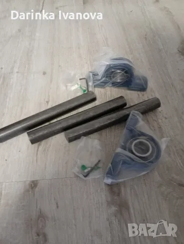 лагерни тела чугунени, оси, лагери, сачми., снимка 1