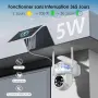 Външна Соларна Wi-Fi Камера CZEview C7 AOV – 24/7 Запис, 2K HD, Нощно виждане, снимка 3