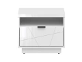 Нощно шкафче FORN KOM1S корпус и фронт бял лак Код P1892, снимка 1