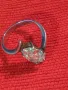 КРАСИВ СКЪПОЦЕНЕН СРЕБЪРЕН ПРЪСТЕН СРЕБРО 925 с ГОЛЯМ ИСКРЯЩ ФАСЕТИРАН ПЛАНИНСКИ КРИСТАЛ 47536, снимка 9