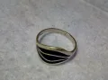 ЕЛЕГАНТЕН ЕМАЙЛИРАН СРЕБЪРЕН ВИНТИДЖ АРТ ПРЪСТЕН СРЕБРО 925 ПРОБА РЪЧНА РАБОТА 48262, снимка 11
