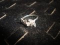ФЛОРАЛЕН НЕЖЕН БЕЛ ЕПОК СТИЛ СРЕБЪРЕН АРТ ПРЪСТЕН с ИНКРУСТИРАН СКЪПОЦЕНЕН ЦИРКОН 17637, снимка 8