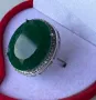 Гривна и пръстен с естествени изумруди, смарагди, снимка 6