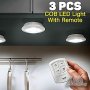 Комплект 3 бр. LED лампи на батерия с дистанционно, снимка 1