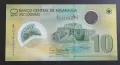 Латинска Америка. 
Никарагуа. 
10 кордоба.
 2007 г. 
Полимер. 
UNC., снимка 1