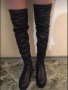 Черни ботуши-Чизми, снимка 4
