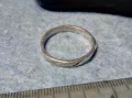 СТИЛНА ЕЛЕГАНТНА СРЕБЪРНА ХАЛКА ПРЪСТЕН СРЕБРО 925 ФИНА РЪЧНА ИЗРАБОТКА 48565, снимка 3
