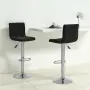 vidaXL Бар табуретки, 2 бр, черни, кадифе, снимка 2