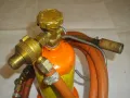 35см НЕМСКА ГАЗОВА ГОРЕЛКА ПРОПАН-БУТАН С БУТИЛКА МАРКУЧ И КЛАПАН РЕГУЛАТОР НАЛЯГАНЕ ПОЧТИ НОВА , снимка 6