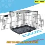 Сгъваема метална клетка за кучета – 60x46x51 см - КОД 4482, снимка 4