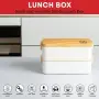 Кутия за храна BMORE Bento 1000 ml с отделения и прибори, снимка 5