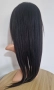 Черна перука от микс естествен косъм и примеси 70 см с Lace 4×4, снимка 13