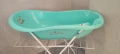 Бебешка вана със стойка и подложка за къпане., снимка 6