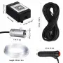 RGB LED осветление за интериор на автомобил с Bluetooth управление и музикален режим A6139, снимка 3