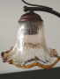 Красива  лампа с абажур от стъкло.
 , снимка 4