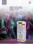 караоке Bluetooth високоговорител Brodu BTS-2407 с RGB осветление, субуфер и безжичен микрофон, снимка 2