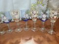 Ретро стъклени чаши за вино Бохемия , снимка 4