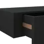 vidaXL Стенен рафт с чекмедже, черен, 60x23,5x10 см, МДФ, снимка 10