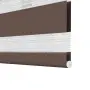 vidaXL Зебра щора 60,9x120 см Ширина на плата 56,7 см цвят кафе, снимка 10