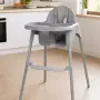 Детско столче за хранене, сиво, снимка 6