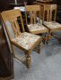 Трапезни столове с фрезовани крака (материал дъб), снимка 3