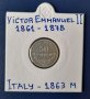 Монета Италия - 50 Чентесими 1863 г. Виктор Емануел II /2