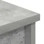 vidaXL Висок шкаф, бетонно сив, 70x35x180 см, инженерно дърво, снимка 9