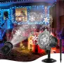 LED прожектор на снежинки Snowflake Lamp коледна светлина IP44 Led декорация, снимка 5