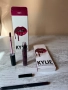 Нов комплект матово червило + молив тъмно лилав цвят на марката KYLIE с аромат на шоколад , снимка 3