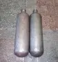 2 бр. малки метални бутилки от СССР - 1,2 L - 1,68 кг tara - 200 BAR - атмосфери работно налягане , снимка 3