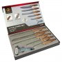 Комплект кухненски ножове + белачка Kitchen King от неръждаема стомана, снимка 1 - Прибори за хранене, готвене и сервиране - 38481621