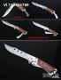 НОЖ, сгъваем с дървени(рогови) чирени, 140х270 мм, снимка 3