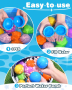 Играчки за басейн 12 бр. водни балони за многократна употреба, бързо пълнене, за малки деца, снимка 4