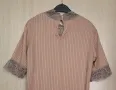 ИЗКЛЮЧИТЕЛНО КРАСИВА блуза с дантела в цвят капучино, снимка 8