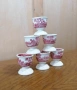 Комплект от шест броя стилни порцеланови чашки за яйца произведени от " Villeroy & Boch" , снимка 2