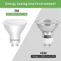 Нови 6 броя Енергоспестяващи GU10 LED крушки, 3000K, дълъг живот, без трептене, снимка 4