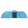 Палатка за къмпинг тип иглу, 650x240x190 см, 8-местна, синя, снимка 6